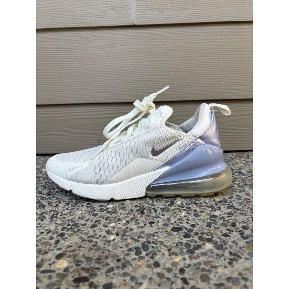 Nike Air Max 270 Sail Lavender White FB2934-100 Women's Size 8 Running Sneakers